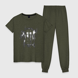 Женская пижама Tardis grey