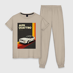Женская пижама Audi Quattro автомобиль