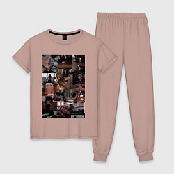 Женская пижама Юристы эстетика коллаж