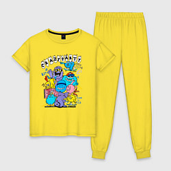 Женская пижама Вечеринка монстров