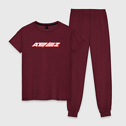 Женская пижама Ateez logo