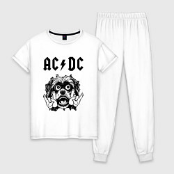 Женская пижама AC DC - rock dog