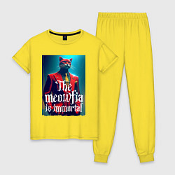 Женская пижама Мяуфия бессмертна - мем