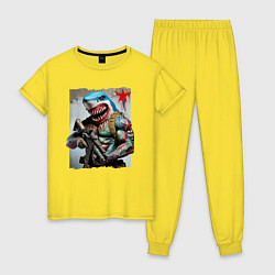 Женская пижама Чувак-акула боец спецназа