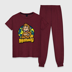 Женская пижама Monkey jungle