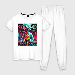 Женская пижама Кошмарный сон Морти - нейроарт