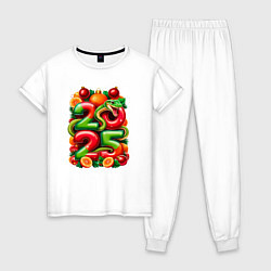 Женская пижама Змея веселая 2025