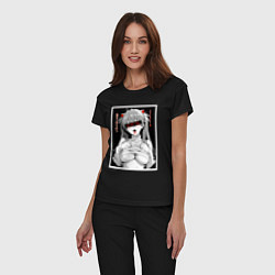 Пижама хлопковая женская Sexy Asuka Langley - Evangelion, цвет: черный — фото 2