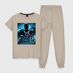 Женская пижама Ужасный Веном - нейроарт фантазия