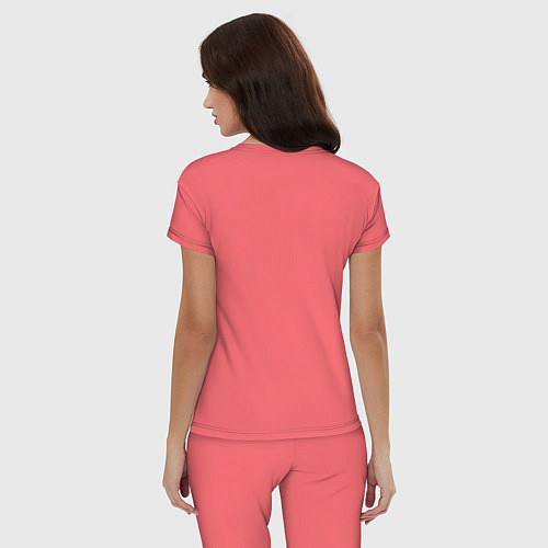 Женская пижама We are Venom - motto / Коралловый – фото 4