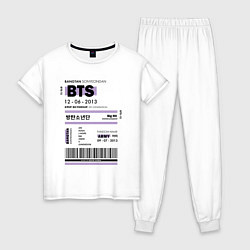 Женская пижама Bts ticket