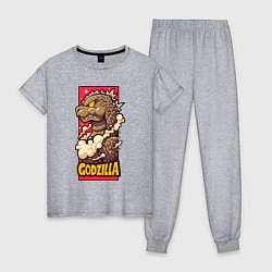 Женская пижама Pink godzilla