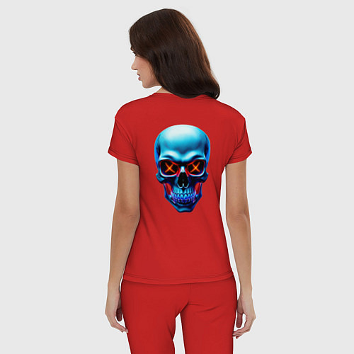 Женская пижама Skull хэллоуин / Красный – фото 4