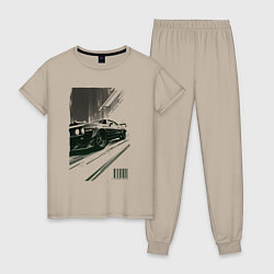 Женская пижама Гоночный спорткар