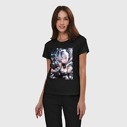 Пижама хлопковая женская Jetavie Punishing Gray Raven, цвет: черный — фото 2