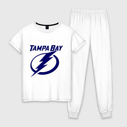 Пижама хлопковая женская HC Tampa Bay, цвет: белый