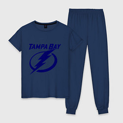 Пижама хлопковая женская HC Tampa Bay, цвет: тёмно-синий