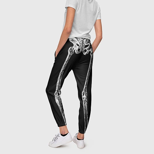 Женские брюки Halloween скелет / 3D-принт – фото 4