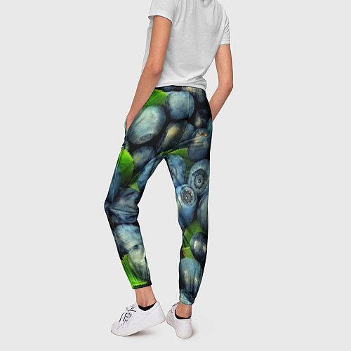 Женские брюки Голубика / 3D-принт – фото 4