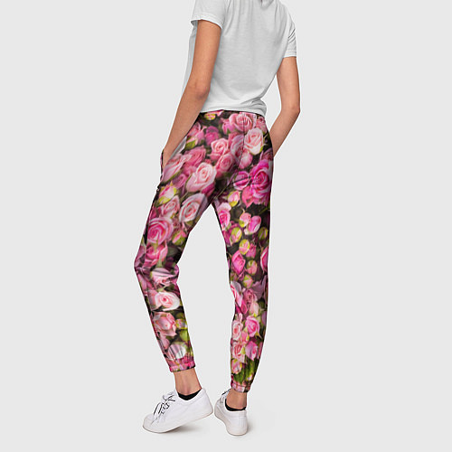 Женские брюки Розовый рай / 3D-принт – фото 4
