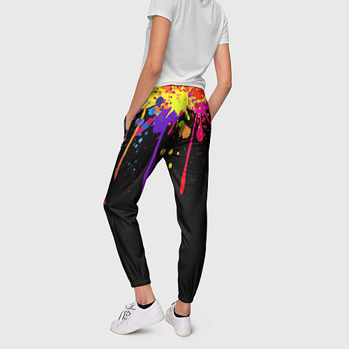 Женские брюки Краски / 3D-принт – фото 4
