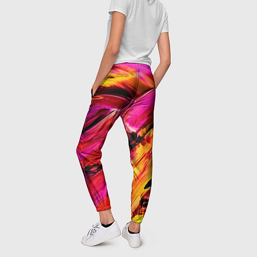 Женские брюки Акварельный цвет / 3D-принт – фото 4
