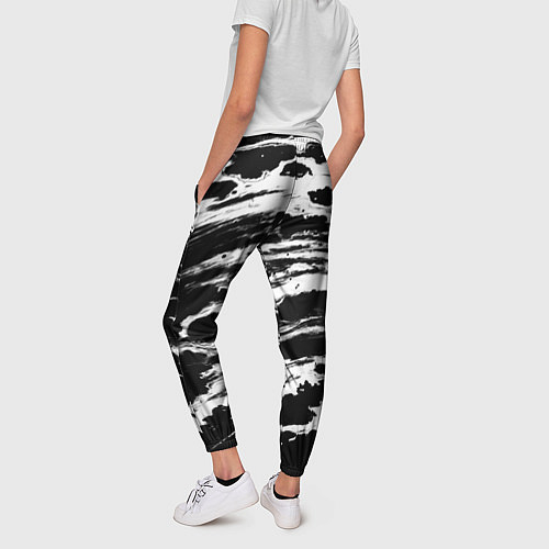 Женские брюки Gray color abstract / 3D-принт – фото 4