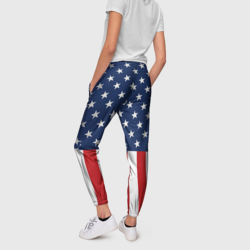 Женские брюки Флаг США / 3D-принт – фото 4
