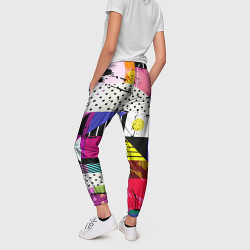 Женские брюки Pop ART COLOR COLLECTION / 3D-принт – фото 4