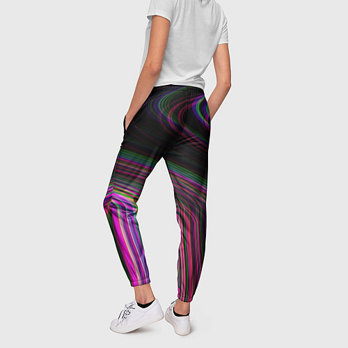 Женские брюки Неоновый свет / 3D-принт – фото 4