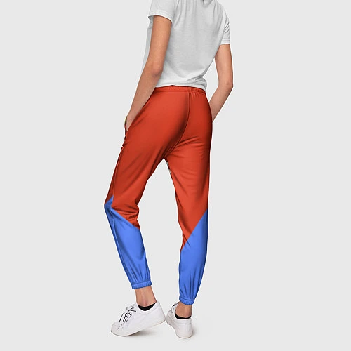 Женские брюки Russia Red & Blue / 3D-принт – фото 4