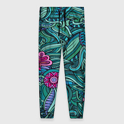 Женские брюки Цветочный арт