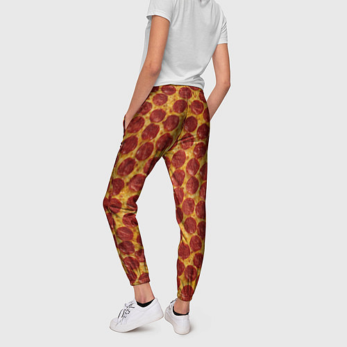 Женские брюки Пицца пепперони / 3D-принт – фото 4