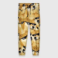 Брюки женские Doge: Deal with it, цвет: 3D-принт