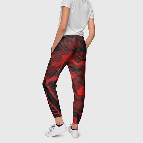 Женские брюки CS:GO Red Camo / 3D-принт – фото 4
