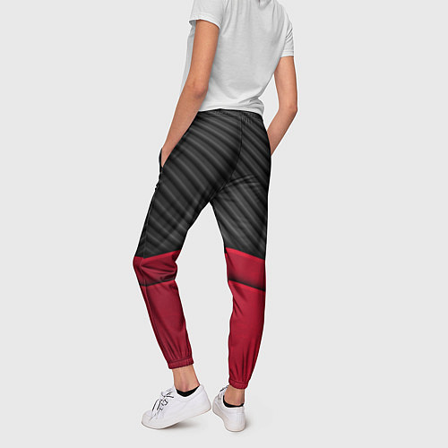 Женские брюки Lexus: Red Carbon / 3D-принт – фото 4