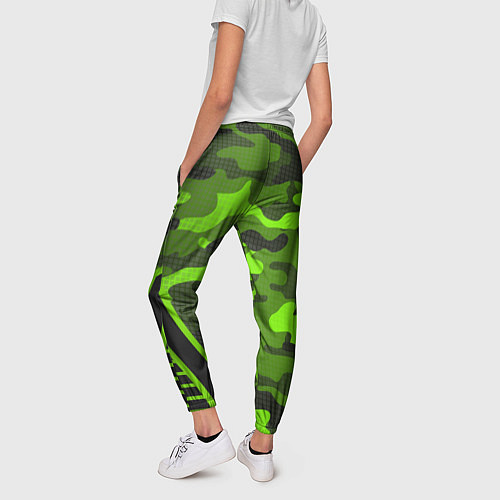 Женские брюки CS:GO Light Green Camo / 3D-принт – фото 4