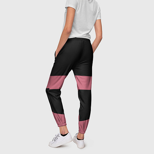 Женские брюки Black Pink: Logo / 3D-принт – фото 4