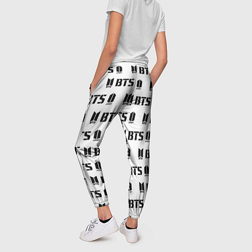 Женские брюки BTS: White Army / 3D-принт – фото 4