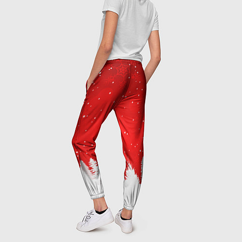 Женские брюки Christmas pattern / 3D-принт – фото 4