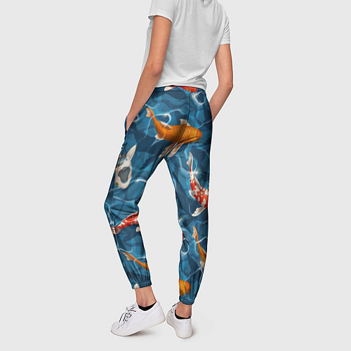 Женские брюки Карпы кои / 3D-принт – фото 4