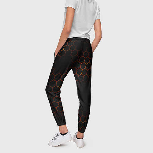 Женские брюки Apex Legends: Orange Carbon / 3D-принт – фото 4