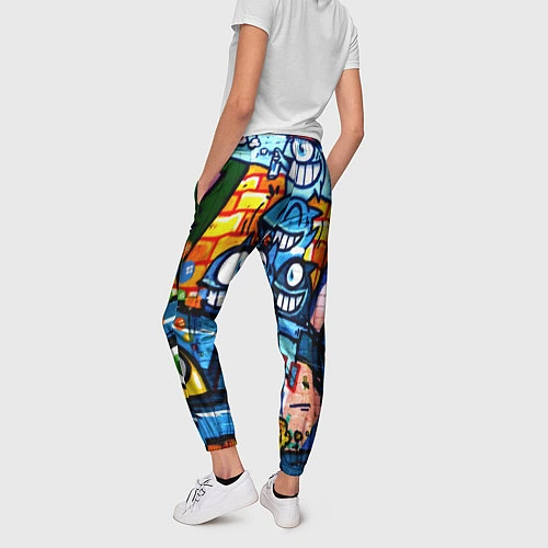 Женские брюки Graffiti Exclusive / 3D-принт – фото 4