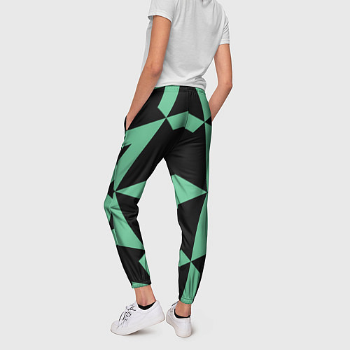 Женские брюки Abstract zigzag pattern / 3D-принт – фото 4