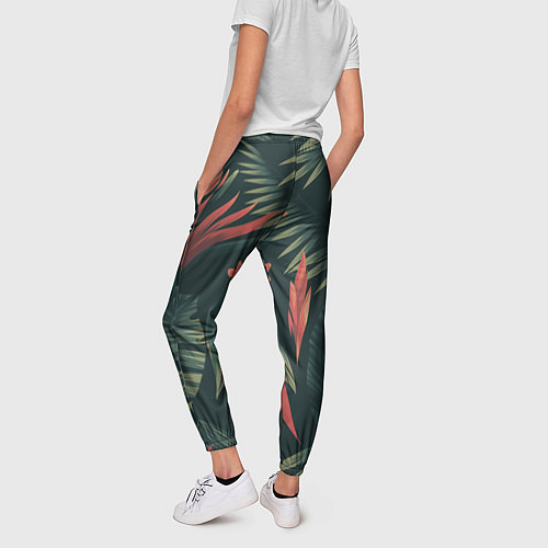 Женские брюки Тропический комуфляж / 3D-принт – фото 4