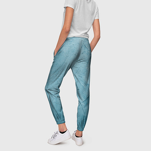 Женские брюки Оттенки синего / 3D-принт – фото 4