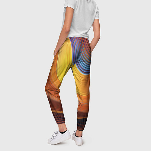 Женские брюки Плавные Линии / 3D-принт – фото 4