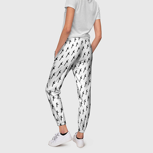 Женские брюки LiL PEEP Pattern / 3D-принт – фото 4