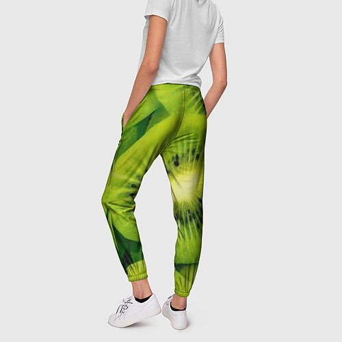 Женские брюки Зеленый киви / 3D-принт – фото 4