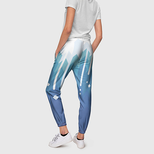 Женские брюки Пиксельные сливки / 3D-принт – фото 4